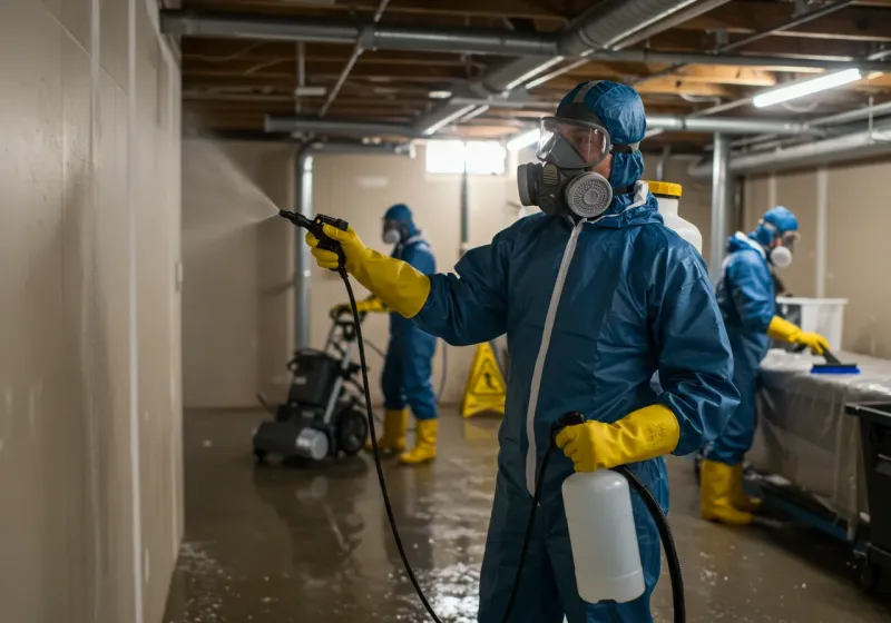 Basement Sanitization and Antimicrobial Treatment process in Washington, IA